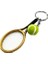 Altın Tarzı Tenis Anahtarlık Simülasyon Mini Tenis Raketi Top Anahtarlık Kolye Çanta Anahtarlık Aksesuarları Anahtar Aksesuar Teaped Kolye (Yurt Dışından) 1