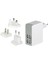Evrensel (Eu/uk/us) Seyahat Şarj Seti , 4 x USB Port 1