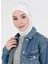 Düz Logo Hijab Hf - Premium Spor Günlük Başörtüsü Hazır Konforlu Tesettür Hijab Bone 4