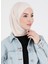 Düz Logo Hijab Hf - Premium Spor Günlük Başörtüsü Hazır Konforlu Tesettür Hijab Bone 4