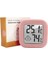 Pembe Tarzı Iç Mekan Termo-Higrometre Sensörü Taşınabilir Mini LCD Dijital Termometreler Oturma Odası Için Iç Mekan Nemini ve Sıcaklığını Ölçer (Yurt Dışından) 1