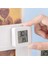 Beyaz Stil Dijital Termometre Higrometre Yeni Mini LCD Kapalı Ev Islak ve Kuru Bebek Odası Dijital Ekran Duvara Monte Sensör Ölçer (Yurt Dışından) 2