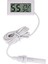 Beyaz Stil Elektronik Ekran Termometre Mini LCD Dijital Kullanışlı Higrometre Gömülü Gösterge Aletleri Sıcaklık Sensörü Prob Ölçer (Yurt Dışından) 1