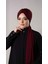 Bordo Pratik Hazır Geçmeli Tesettür Bone Sandy Kumaş Atkılı 2204_16 2
