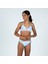 Olaian Çocuk V Kesim Yaka Bikini Takımı - Mor/Mavi - Çiçek Desenli - 100 1