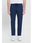 Erkek Lacivert Comfort Fit Rahat Kesim Yan Cepli Pantolon 1