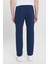 Erkek Lacivert Comfort Fit Rahat Kesim Yan Cepli Pantolon 5