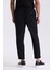 Siyah Comfort Fit Beli Lastikli Jogger Pantolon 4