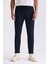 Lacivert Slim Fit Beli Lastikli Jogger Pantolon 1