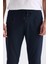 Lacivert Slim Fit Beli Lastikli Jogger Pantolon 3