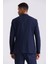 Lacivert Slim Fit Mono Yaka Keten Takım Elbise 4