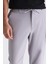 Gri Comfort Fit Beli Lastikli Jogger Pantolon 3