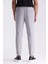 Gri Comfort Fit Beli Lastikli Jogger Pantolon 4