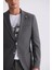 Haki Slim Fit Sivri Yaka Spor Takım Elbise 3