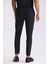 Siyah Comfort Fit Beli Lastikli Spor Jogger Pantolon 4