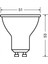 10 Adet Osram LED Value 6,9W =80W 6500 Kelvin Beyaz GU10 LED Spot 2