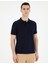 Erkek Lacivert Slim Fit Basic Tişört 50280754-VR033 3