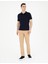 Erkek Lacivert Slim Fit Basic Tişört 50280754-VR033 4