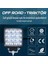 10 Adet Off Road Beyaz LED Sis Farı Kare Çalışma Lambası 12/24V 4