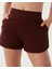 Kahverengi Bel Lastikli Ayarlanabilir Sweatshort Şort 3