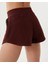 Kahverengi Bel Lastikli Ayarlanabilir Sweatshort Şort 4