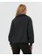 Antrasit Dik Yaka Yarım Fermuarlı Oversize Sweatshirt 2