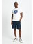 Logolu Bisiklet Yaka % 100 Pamuk T Shirt Erkek T Shirt EM185 3