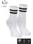 Kral Socks Erkek - Kadın Çizgili Kolej Tenis Çorabı Pamuklu Terletmez Çorap 4