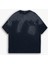 Erkek Yazlık Bisiklet Yaka Oversize Çift Katman Cepli T-Shirt Siyah 3