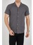 Erkek Slim Fit Polycotton Kısa Kol Gömlek 1