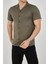 Erkek Slim Fit Polycotton Kısa Kol Gömlek 4