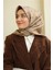 Twill Ipek Eşarp - 11392-13 Vizon Kahve 1