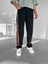 Erkek %100 Pamuk Baggy Fit Retro Line Jean Siyah 1