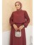 Kolları Piliseli Etek Tunik Takım - Gül Kurusu 3