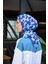 Harmony Collection Soft Eşarp Mor Turkuaz 1181-11 3