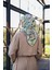 Poncy Desen Soft Eşarp Nane Yeşili 1169-08 3
