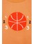 Basket Topu Nakışlı Kiremit Renk Erkek Çocuk Sweatshirt 2