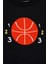 Basket Topu Nakışlı Siyah Renk Erkek Çocuk Sweatshirt 2