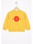 Basket Topu Nakışlı Koyu Hardal Renk Erkek Çocuk Sweatshirt 1
