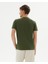 Haki Erkek Organik Pamuk Kısa Kollu Bisiklet Yaka Basic T-Shirt 2
