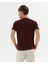 Kahverengi Erkek Organik Pamuk Kısa Kollu Bisiklet Yaka Basic T-Shirt 2