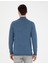 Erkek Mavi Slim Fit Yarım Balıkçı Yaka Yün Karışımlı Basic Triko Kazak 50270055-VR036 5
