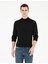 Erkek Siyah Slim Fit Yarım Balıkçı Yaka Yün Karışımlı Basic Triko Kazak 50270055-VR046 1