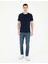 Erkek Lacivert Slim Fit Tişört 50284319-VR033 4