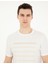 Erkek Ekru Slim Fit Tişört 50280990-VR019 2