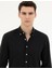 Erkek Siyah Slim Fit Uzun Kollu Gömlek 50283343-VR046 2