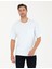 Erkek Açık Mavi Comfort Fit Tişört 50289362-VR095 3