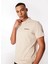 Bej Erkek Polo Yaka Basic Polo T-Shirt D4SM-TST3248 1