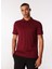 Bordo Erkek Relaxed Fit Polo T-Shirt D4SM-TST3248 1