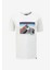 Discovery Expedition Beyaz Erkek Bisiklet Yaka Baskılı T-Shirt D4SM-TST3270 1